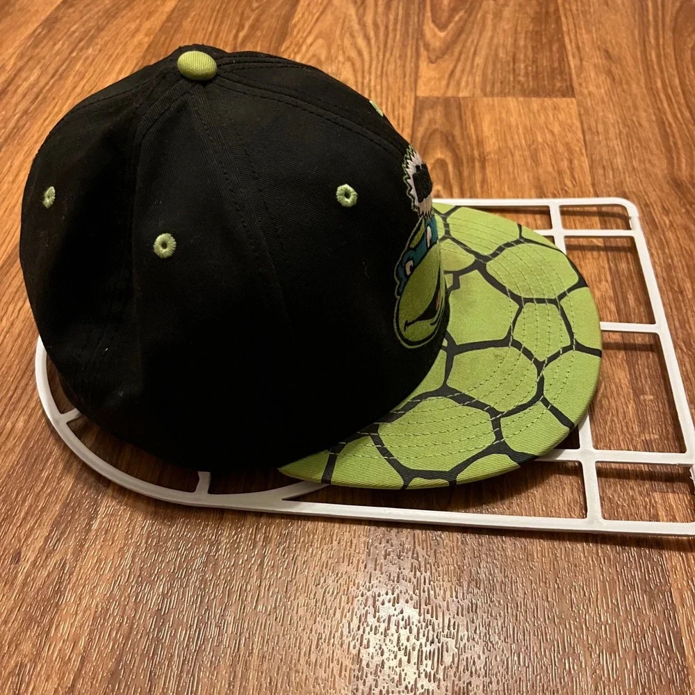 Teenage Mutant Ninja Turtles Leonardo Hat Cap‎ Kids S/M Black Green Snapback